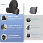 Lumbar Support Pillow with Fixed Chuck | Ergonomic Memory Foam Cushion | Washable Cover | Back Pain Relief & Posture Improvement | Fits Car/Office/Gaming Chairs/Wheelchairs & Home - Image 4