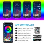 Underglow Kit for Car, Car Led Underglow Lights for Trucks with App and Remote Control, 16 Million RGB Colors, 29 Preset Modes, Music & DIY Mode, Under Car Led Lights Exterior for SUVs, Trucks, DV 12V - Image 3