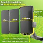 Cell Phone Mount for Truck Phone Holder for Truck Drivers - Heavy Duty Suction Cup + Dashboard Pad, iPhone Holder for Dashboard Window 16.9 inch Long, for iPhone & Samsung, Big Rig Trucker, Black - Image 5