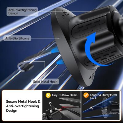 for MagSafe Car Mount,【22 N55 Super Magnets】Magnetic Phone Holder for Car Air Vent, HandsFree Cell Phone Mount Car Accessories for Men Women Compatible with iPhone 17 16 15 14 13 12 Pro Max - Image 6