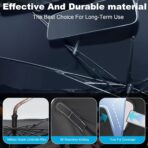 Windshield Sun Shade Umbrella, Portable Foldable, Spring Structure Wind Shield, Front Window Sunshade, Protect from Sun Rays Car Windshield, for Men (57'' x 31.5'') - Image 6