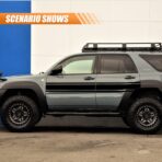 49"x 8.7" Car Hood Stripe Sticker Decal, Vinyl Auto Racing Body Side Stripe Decal, Fenders Roofs Tailgates Modified Exterior Decoration Universal for Car SUV Truck(Black) - Image 4