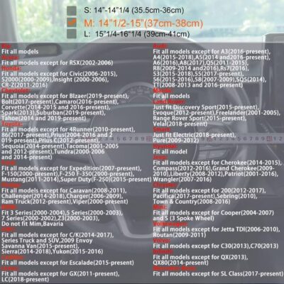 Steering Wheel Cover Black, Carbon Fiber Car Steering Wheel Covers with Coasters Universal 14.5-15 inch Leather Microfiber Breathable Anti-Slip Steering Wheel Accessories Set - Image 7