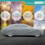 GUNHYI Premium Car Cover Custom Fit Chevrolet Tahoe (2007-2025), 16 Layers Heavy Duty Car Cover Waterproof All Weather with Zipper Door for Sun Rain Snow Dust Uv Protection - Image 5