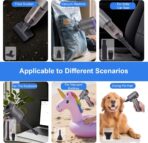 Car Vacuum Portable Cordless, 21000PA 4 in 1 Suck/Blow/Pump/Charger 120W Handheld Car Vacuum Cleaner and Air Duster, Brushless Motor Multi-Nozzles for Home Office Grey - Image 7