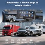 Carplay Screen for Car 11.5" Largest HD Screen for Carplay & Android Auto Car Stereo with 4K Dash Cam 1080P Backup Camera, GPS Navigation/Bluetooth/Mirror Link/Voice Control/AUX/FM/Siri - Image 8