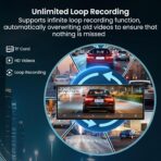 Largest 11.5 inch Wireless CarPlay Screen for Car, A-pple CarPlay & Android Auto HD Touchscreen with 4K Dash Cam/1080P Backup Camera/Navigation/Bluetooth/Voice Control/FM/Mirror Link,for All Vehicles - Image 5