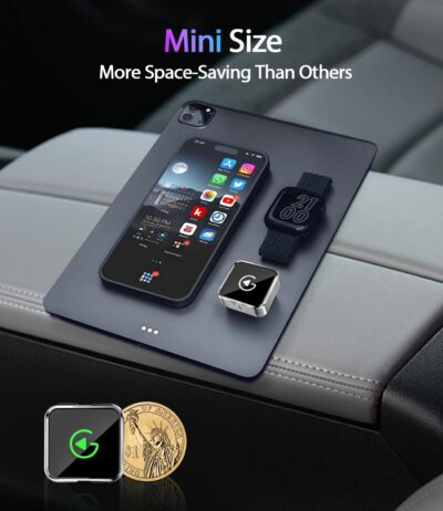 2026 Upgraded Wireless CarPlay Adapter for iPhone & Android Auto, Converts Wired to Wireless Car Play, 3-Second Auto Connect & Stable Zinc Alloy Material, Mini Plug & Play, with USB-A & Type-C - Image 7