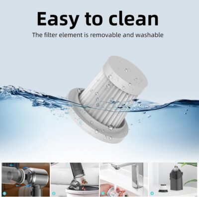 Handheld Vacuum Cleaner, 28000Pa 4 in 1 Handheld Vacuum Cordless, Brushless Motor, One-Touch Dust Removal, 3 Speeds Car Vacuum Cleaner Portable Cordless, Ideal for Office, Home, Kitchen, Car, Pet Hair - Image 5