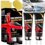 【2Packs】 Scratch Remover for Vehicles Car Scratch Remover Paste New Upgrade for Deep Scratches with Wipe & car Polish Sponge Buffing Compound for Car Paint Restorer