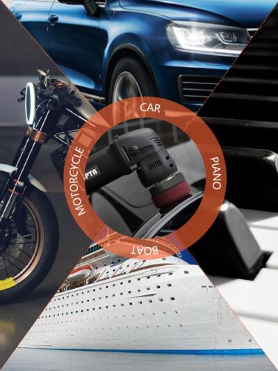 SPTA Mini Orbital Polisher - 3 Inch 10mm/780W Variable Speed Dual Action With Polishing Pads, Sanding Discs, Pad Conditioning Brush - Image 7