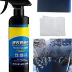 Quick Effect Coating Agent, Car Coating Spray, 17.6 OZ Polish Spray Waterless Wash Wax, Spray Wax Polish for Car Scratches(1PC+Sponge+Cloth) (1 PCS)