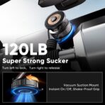 Phone Holders for Your Car, Car Phone Holder for Magsafe [Upgraded Strongest Suction & Magnetic] 360° Adjustable Magnetic Car Phone Mount for Your Car/Gym/Mirror Mount for iPhone & Android | Best Gift - Image 3