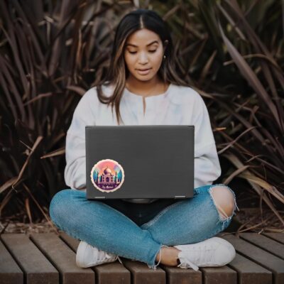 Taj Mahal India World Travel Sticker Decal Notebook Car Laptop 5.5"x5.5" (Color) - Image 3