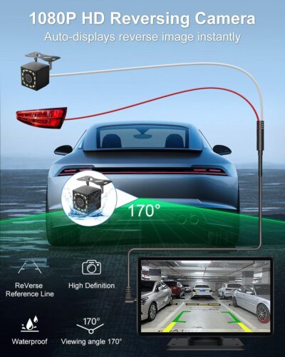 Carplay Screen for Car, Upgrade 7" HD Wireless Apple Carplay & Android Auto Touchscreen- Car Play Screen Stereo with Backup Camera, Mirror Link/Voice Control/Music Play/GPS Navigation -for All Vehicle - Image 4