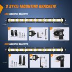 Nilight Single Row LED Light Bar Ultra-Slim Flood Light Bar 13 Inch 36W Fog Driving Work Roof Bumper Lighting for Offroad 4x4 Trucks Polaris RZR SUV ATV UTV - Image 4