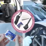 24Pcs Car Detailing Cleaning Kit Interior,Car Wash Bucket Cleaner Kits Supplies,Auto Detail Washing Care Exterior Set Tools with Sponge,Tire Brush,Trash Bag and Tire Cleaning Hook - Image 5