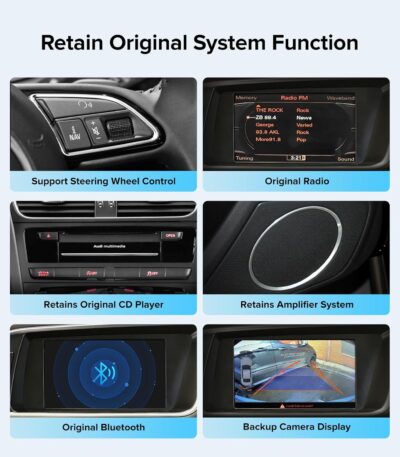 10.25" Linux Car Stereo for Audi A4 B8 S4 A5 S5 RS5 (2009-2016) Audi Multimedia MMI System - Wireless CarPlay Android Auto Head Unit, 1920x720 IPS Touch Screen, Retains Factory Knob Control - Image 8