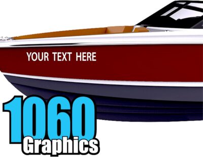 Custom Vinyl Boat Numbers & Letters (Two Decals) Marine Lettering Stickers - Image 18