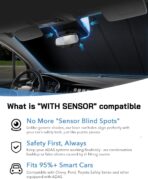 Pigenius Windshield Sunshade for Subaru Legacy/Outback 2020-2022, Premium Grey Leather Finish - Image 5