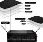 Car Trunk Organizer and Storage with Lid & Removable Leakproof Cooler Bag, Car Accessories 6 Removable Dividers for Custom Space, Collapsible Large Trunk Organizers Interior for SUV Sendan with Cover - Image 7