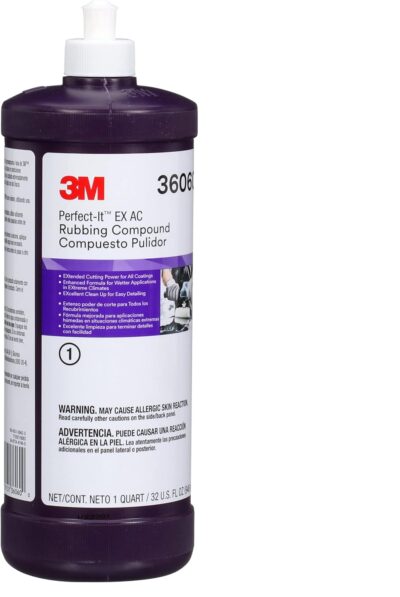 Perfect-It Perfect-It EX AC Rubbing Compound, 36060, Fast Cutting, High Performing, 1 qt (32 fl oz) - Image 8