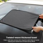 Towel for Car | Car Detailing Towels - Highly Absorbent Cleaning Cloth for SUV RV Truck Boat, Reusable Cleaning Rags for House Kitchen - Image 2