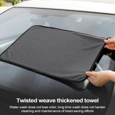 Towel for Car | Car Detailing Towels - Highly Absorbent Cleaning Cloth for SUV RV Truck Boat, Reusable Cleaning Rags for House Kitchen - Image 2