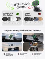 LISEN 15W Magsafe Car Mount Charger, Magnetic Wireless Car Charger, Suction Phone Mount, Vacuum Magnetic Phone Holder for Car Mount for iPhone 17 Pro Max 16 15 14 13 12, Samsung S26/S25, Pixel 10 Pro - Image 9