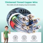 Travel Essentials for iPhone iWatch Charger, 3 in 2 USB Cable for iWatch/iPhone Charger/L Port, Beach Vacation Essentials USB C Cord Compatible with iWatch 10-1/iPhone 17-11/PS/Galaxy/Car, 2Pack 5FT - Image 4