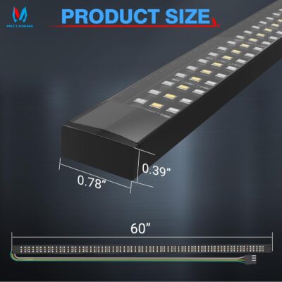 MICTUNING 60 inches Red Sequential Turn Signal LED Brake Lamp Triple Row 504 LEDs Tailgate Strip Light Waterproof for Ford F150/RAM 2500 - 5 Functions - Image 6