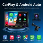 7-Inch Wireless Apple CarPlay & Android Auto Portable Car Screen, Auto Brightness Adjustment, Supports HD Video, with HD Backup Camera - Image 5