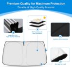 Front Windshield ＆ Side Window Sun Shade for 1992-2025 Fo-rd E-Series E-150 E-250 E-350 E-450 Van Motorhome, Foldable Window Sunshade Sun Visor Protector Blocks UV Rays Heat, Pack of 3 - Image 5