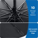 Windshield Sun Shade Umbrella - Foldable Car Window Shades, Reflective Car Sun Shade Windshield, Front Sun Shade for Cars Windshield for Hatchback, Truck, SUV, MPV (57"x31.5") - Image 4