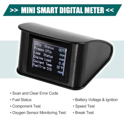 X AUTOHAUX 2.2 Inch Mini HUD Head Up Display Car Dashboard Digital Speedometer Multifunction Data Display Error Alarm TFT LCD Display with OBDII EUOBD - Image 3