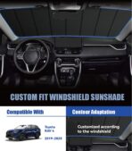 Windshield Sun Shade for Toyota RAV4 2019-2025, Custom-fit Windshield Cover, Keep Vehicle Cool, Protect Dashboard, Foldable Car Window Shades – Toyota RAV4 Accessories - Image 2