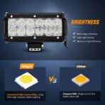Nilight - 4PCS 36W 6.5 Inch Flood LED Light Bar Off Road Super Bright Driving Fog Boat Driving LED Work Light for Jeep - Image 3