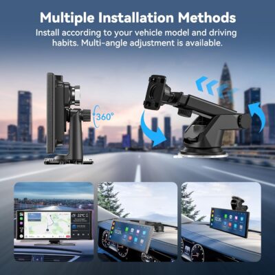 Carplay Screen for Car 11.5" Largest HD Screen for Carplay & Android Auto Car Stereo with 4K Dash Cam 1080P Backup Camera, GPS Navigation/Bluetooth/Mirror Link/Voice Control/AUX/FM/Siri - Image 9