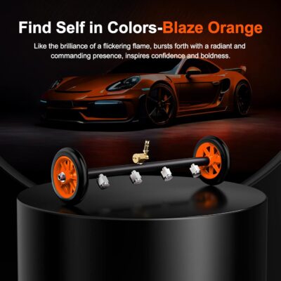 EVEAGE 2-in-1 Undercarriage Pressure Washer Attachment, 16" Pressure Washer Water Broom, 3 Extension Wands Wash Mitt, Reversible Undercarriage Cleaner, 4000 PSI - Image 3