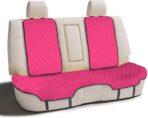 FH Group Car Seat Cover Cushion - Cars Trucks SUV, Neosupreme Car Seat Cushions, Waterproof Car Seat Cover Cushion, Universal Fit Car Seat Protector Rear Set Pink