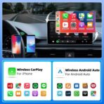 2-in-1 Wireless CarPlay Adapter for iPhone ＆ Wireless Android auto Adapter,2026 Upgrade mini CarPlay,Fast Auto-Connect,Plug & Play, Apple Car Play for iOS 10+/ Android 11+ - Image 2