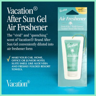 Vacation After Sun Gel Hanging Air Freshener, World Famous Signature Scent, Deodorizer for Car, Home & Office (Pack of 3) - Image 2