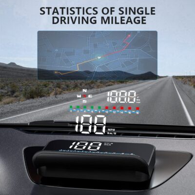 wiiyii Heads up Display for Cars, M19 GPS Digital Speedometer with Speed MPH, Windshield Projection for All Vehicles - Image 6