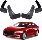 Car Mudguard Fender Mud Flaps Splash Guards Compatible with Mazda 3 Sedan 4dr 2019 2020 2021 2022 2023 2024