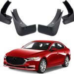 Car Mudguard Fender Mud Flaps Splash Guards Compatible with Mazda 3 Sedan 4dr 2019 2020 2021 2022 2023 2024
