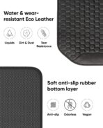 Owleys Kick Mat Back Seat Protector - Car Back Seat Cover for Kids Feet - Waterproof & Sturdy Protector for Upholstery from Dirt, Mud, Scratches and Stain (Black) - Image 6
