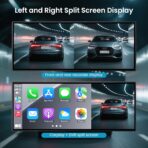 Largest 11.5 inch Wireless CarPlay Screen for Car, A-pple CarPlay & Android Auto HD Touchscreen with 4K Dash Cam/1080P Backup Camera/Navigation/Bluetooth/Voice Control/FM/Mirror Link,for All Vehicles - Image 6