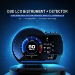 OBD Smart Gauge Display LCD Dual System for Cars - Upgraded HUD, LED Ambient Lighting, Multiple Displays, More Adaptable, Safer Driving with 10 OBD2 Protocols - Image 2
