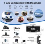 Wireless Apple Carplay Screen,10.26"Portable Car play & Android Auto Touch Screen, Bluetooth Double Din Car Stereo with 4K Dash Cam,Backup Camera/Mirror Link/Voice Control/GPS/AUX/FM for All Vehicles - Image 7