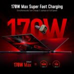 AOHI SUPERAUTO 170W Car Charger with TFT Smart Display, 140W PD 3.1 USB C Fast Charging Car Adapter, Compatible with MacBook Pro, Laptops, iPhone 17 Pro Max, Galaxy S25 Ultra - Image 4